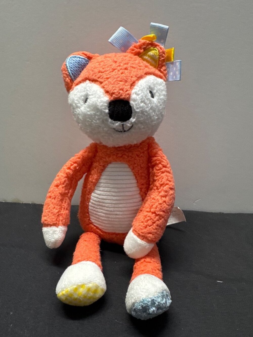 Make Believe Ideas Plush Orange Fox Toy With Ribbon Details 10 Inches For Ages 0
